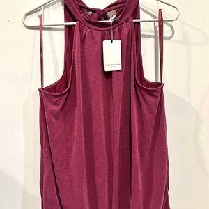 Elegant Sleeveless Top in Rich Pink